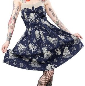 Sourpuss Walk the Plank halter dress